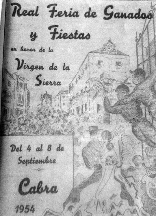 Real Feria y Fiestas en honor de la Virgen de la Sierra 1954 Cabra